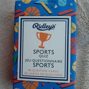 NWOT Unsealed Ridley's Game Sports Quiz Trivia Cards